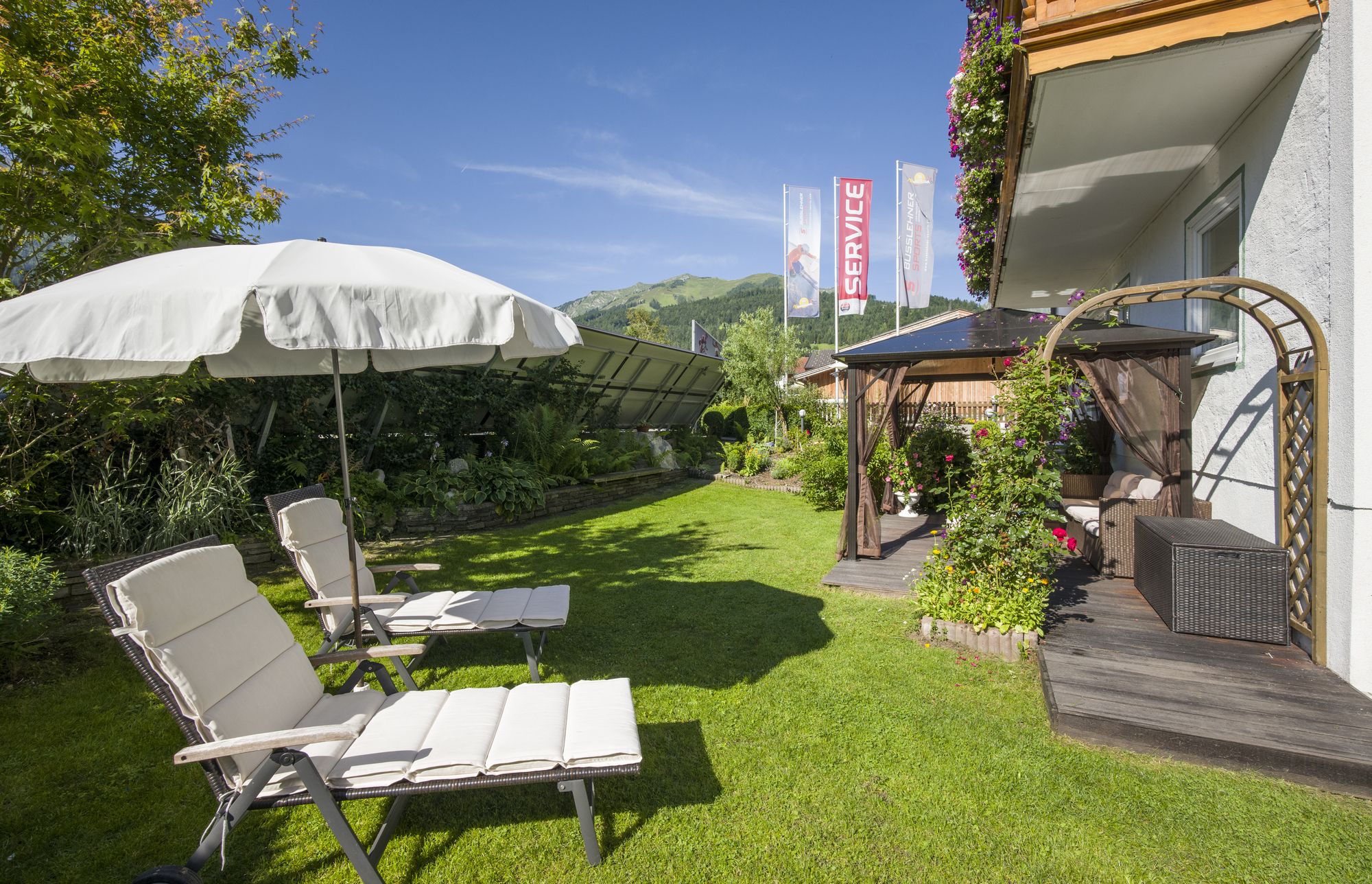 Garten am Abend